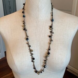 Premier designs long beaded pearls crystal dangle